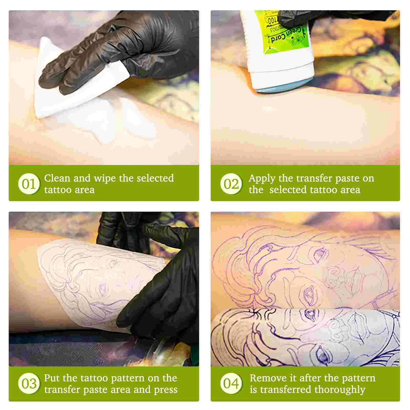 Solution for Tattoos Stencil Gel Transfer Template Transferring Soap Primer Cream Supplies