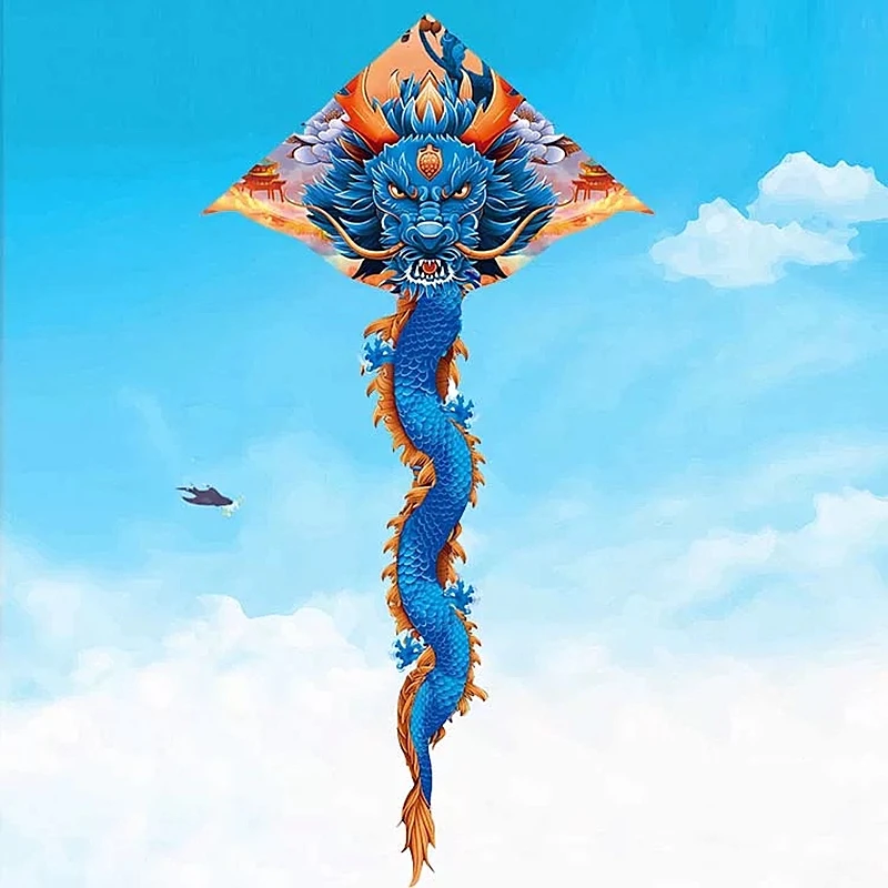 free shipping dragon kite cerf volant enfants basta juego de mesa outdoor games flying bird peonzas trompos cometa fishing play