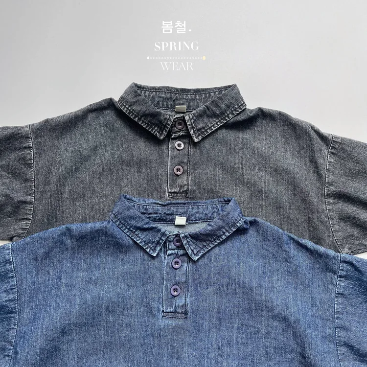 RAISE Frühling Herbst Koreanische Kinder Jungen Denim Hemd Pullover Solide Große Tasche Babys Jungen Hemd Westlichen stil Kleinkind Jungen tops – Detail 15