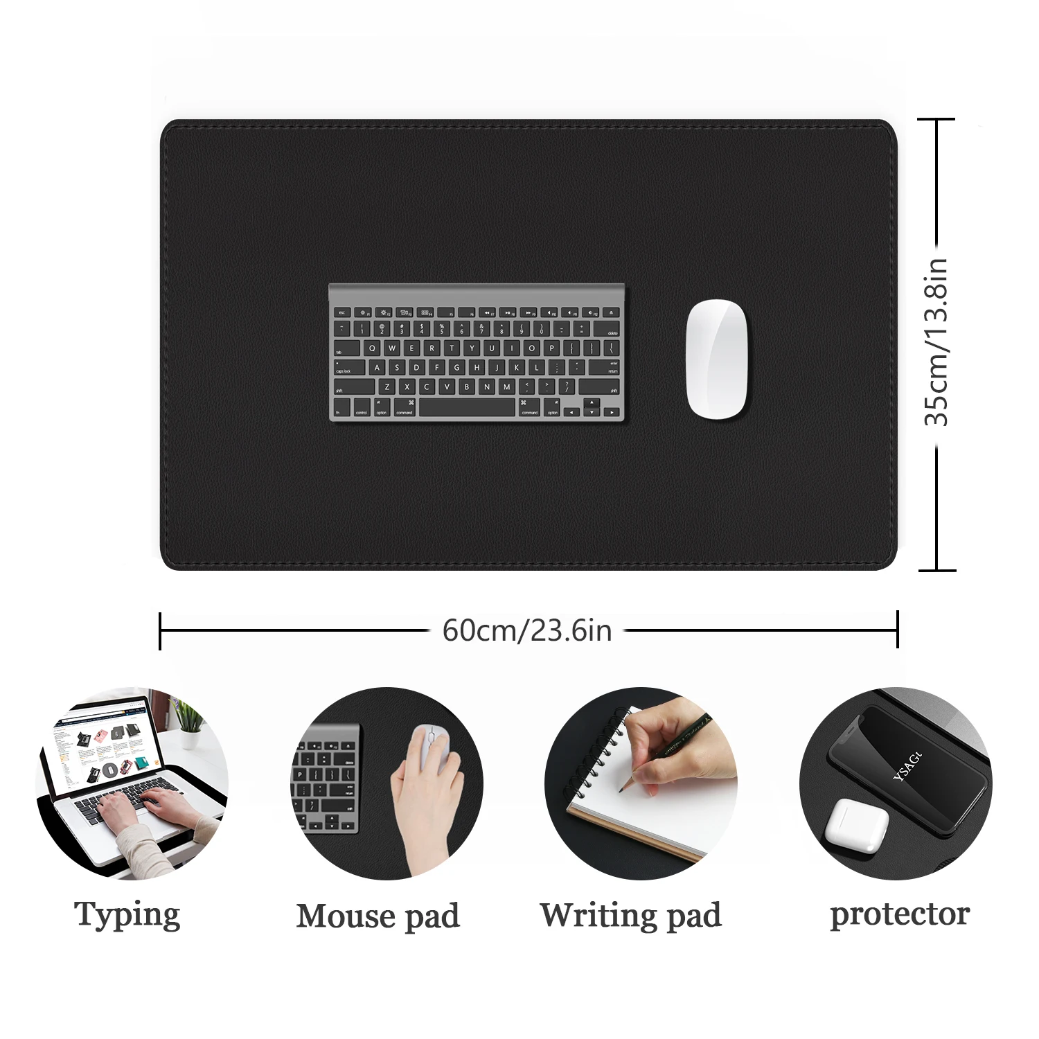 

Desk Mat, Large Mouse Pad, Computer Desk Pad Keyboard Mat for School Office Home