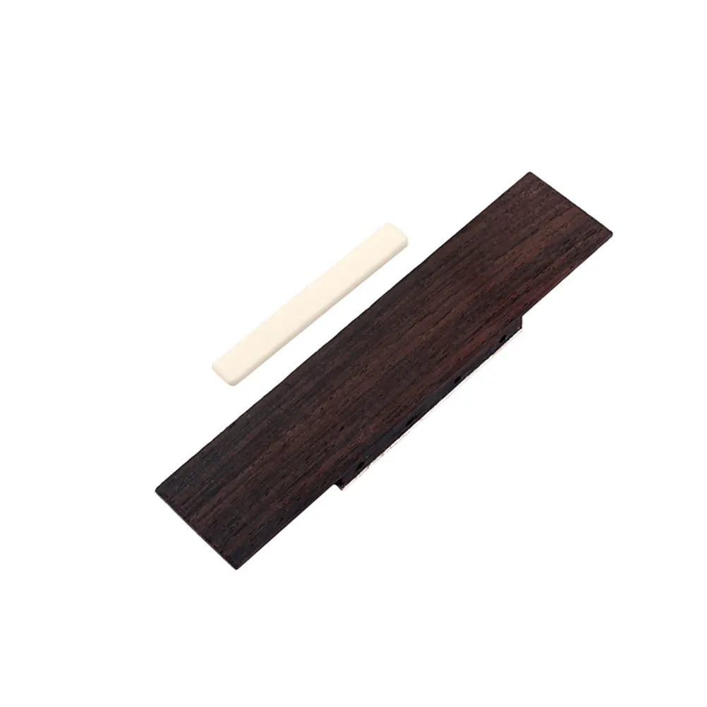 

4-String Natural Rosewood Ukulele Bridge Saddle Classic Vintage Replacement Parts for Ukulele Bridge System DIY Upgrade