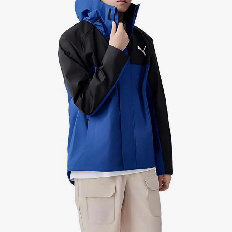 Puma genuine spring and autumn men's and women's spliced sports woven outdoor loose jacket 683477-09