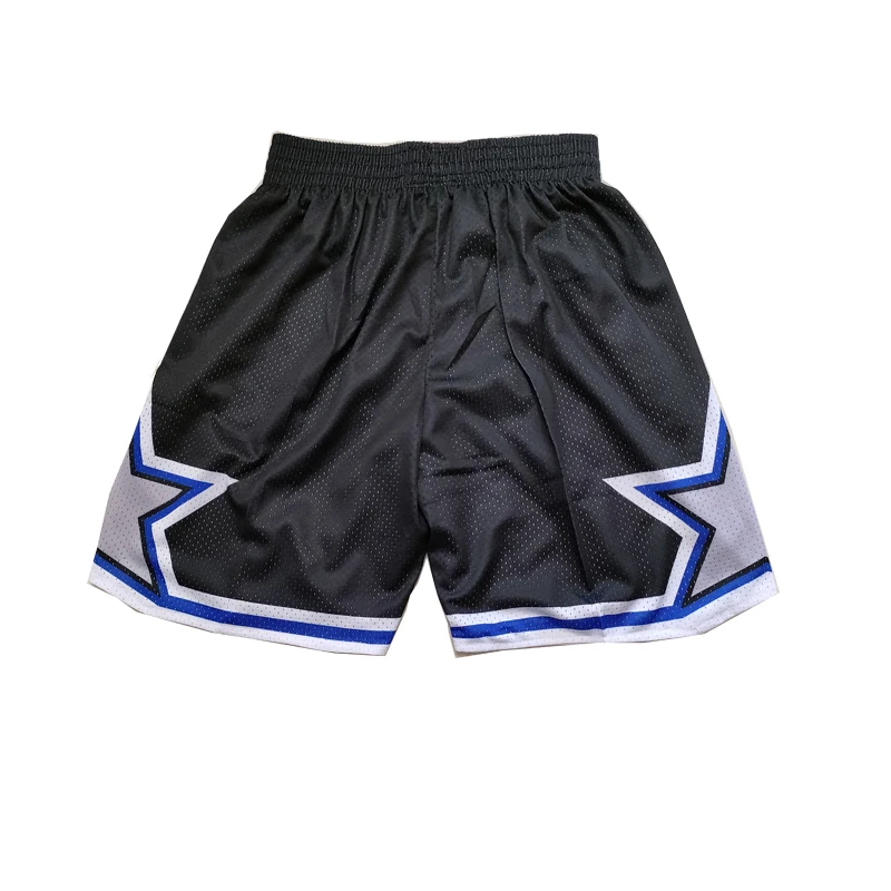 Basketball shorts Oakland Digital Printing Four pockets Sewing embroidery outdoor sport Beach pants ventilation Black 2024