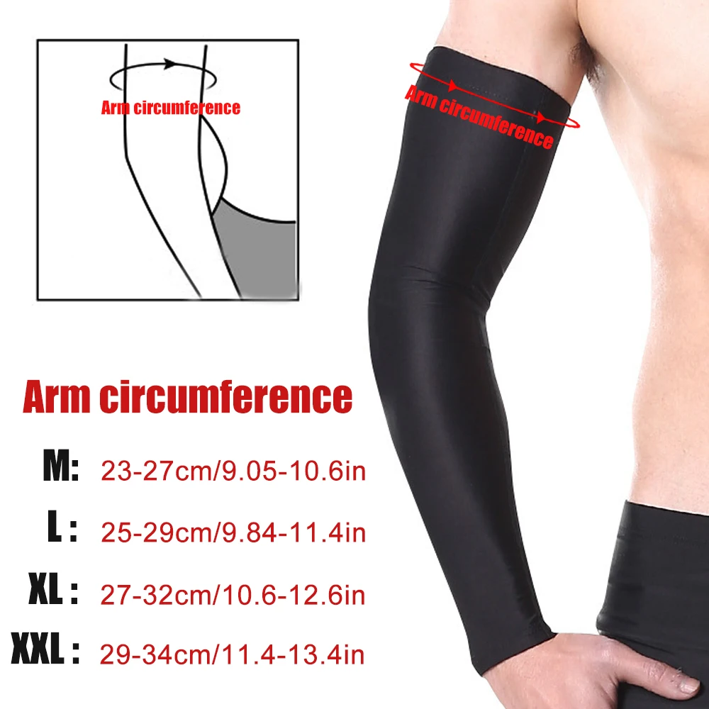 1 PCS Sports Arm Compression Sleeve Basketball Cycling Arm Warmer Summer Running UV Protection Volleyball Sunscreen Bands Unisex