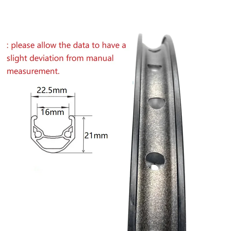 16 Inch 305 Folding Bike Rims Aluminum Alloy Double Wall Rim 20 24