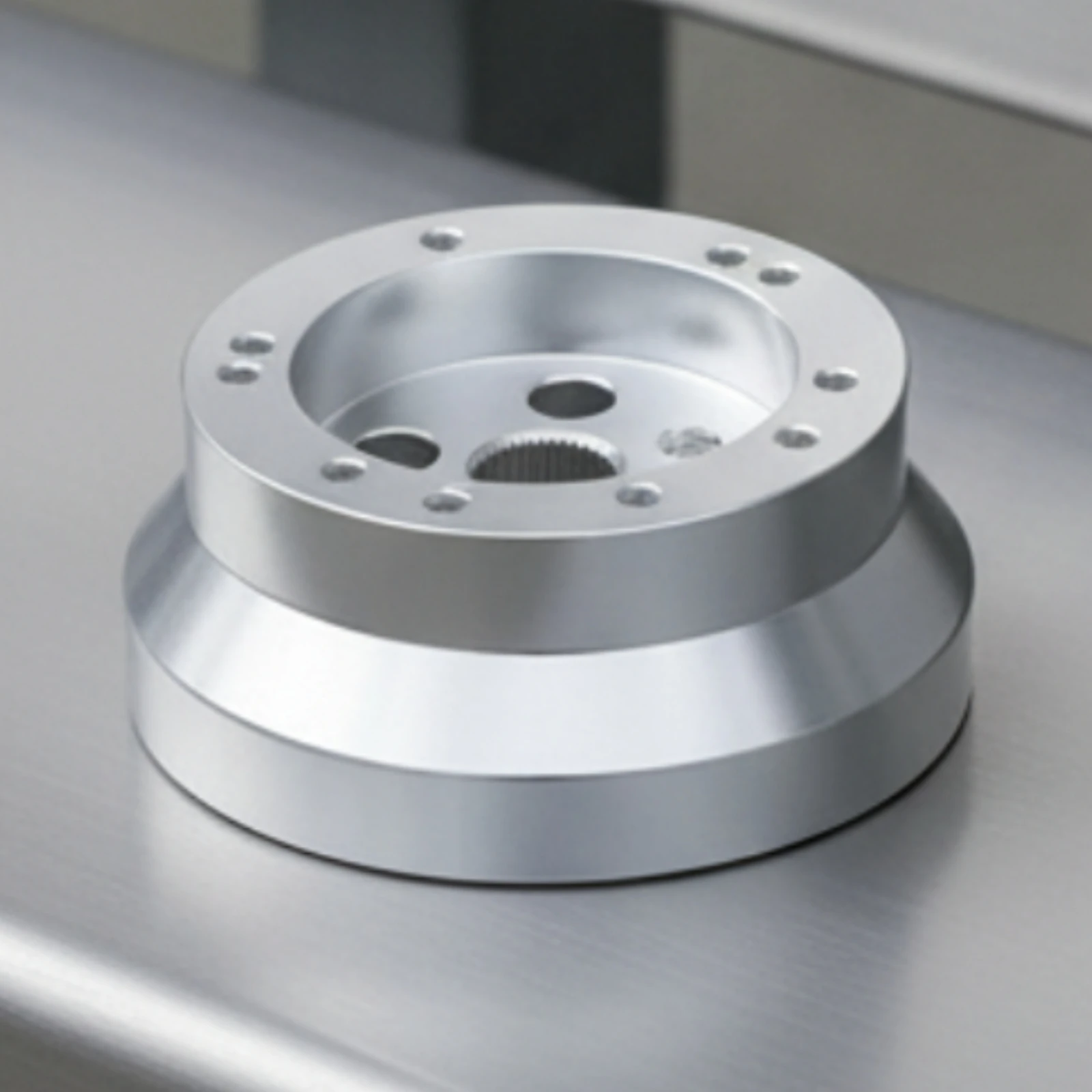 Steering Wheel Hub Adapter Machined Steering Wheel Connector Universal High-Strength for Car Enthusiasts