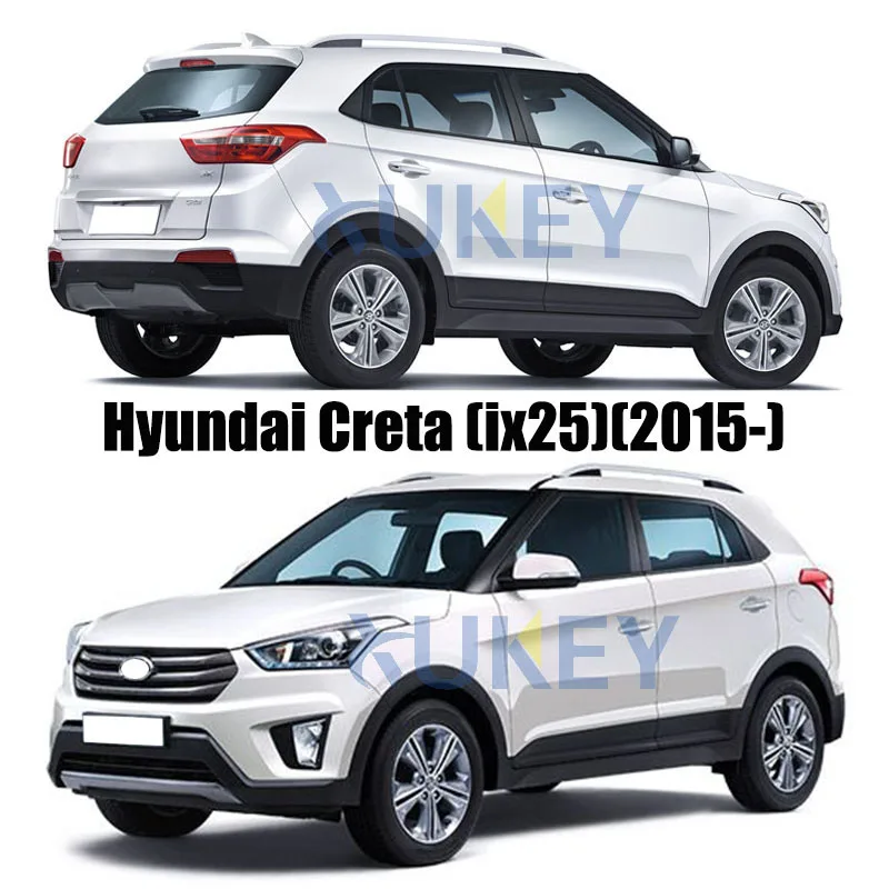 For Hyundai Creta 2015 2016-2019 Chrome Glove Box Cover Sticker Interior Styling Glove Storage Box Decoration Molding