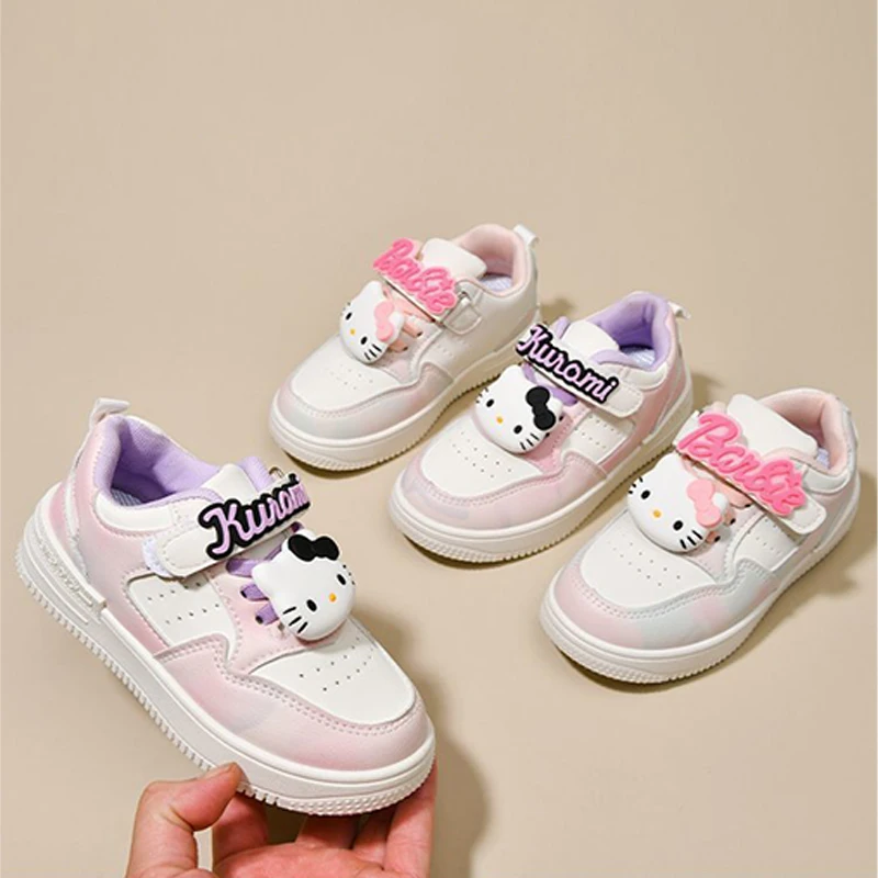 

Sanrio Kawaii Hello Kitty Children's Sneakers Anime Cartoon Sweet Fashionable Exquisite School Student Girl Sports Running Shoes