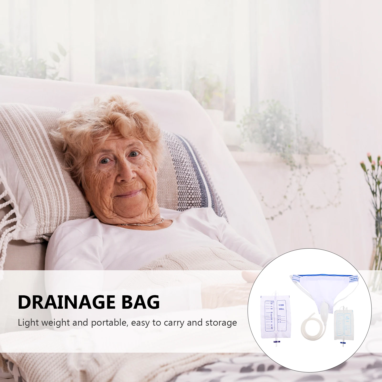 

Medical Urine Collector Bag Practical Durable PP Material Nursing Urine Storage Bag for Elderly Women Lightweight Convenient