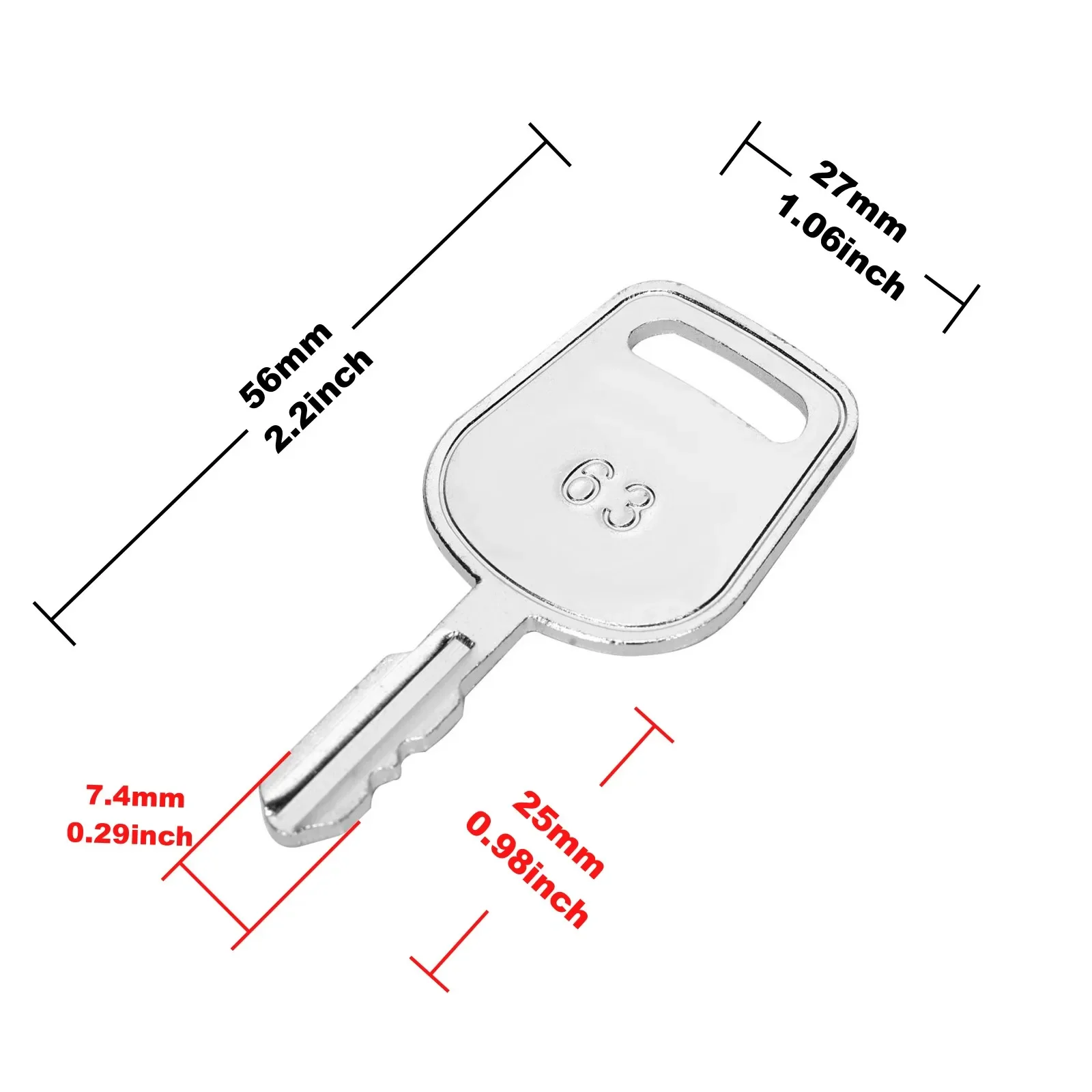 10Pcs Lgnition Key GY20680/042900000/1714054 Compatible with John Deere/Briggs Stratton/Bush Hog/Bad Boy Mower and Lawn Tractors