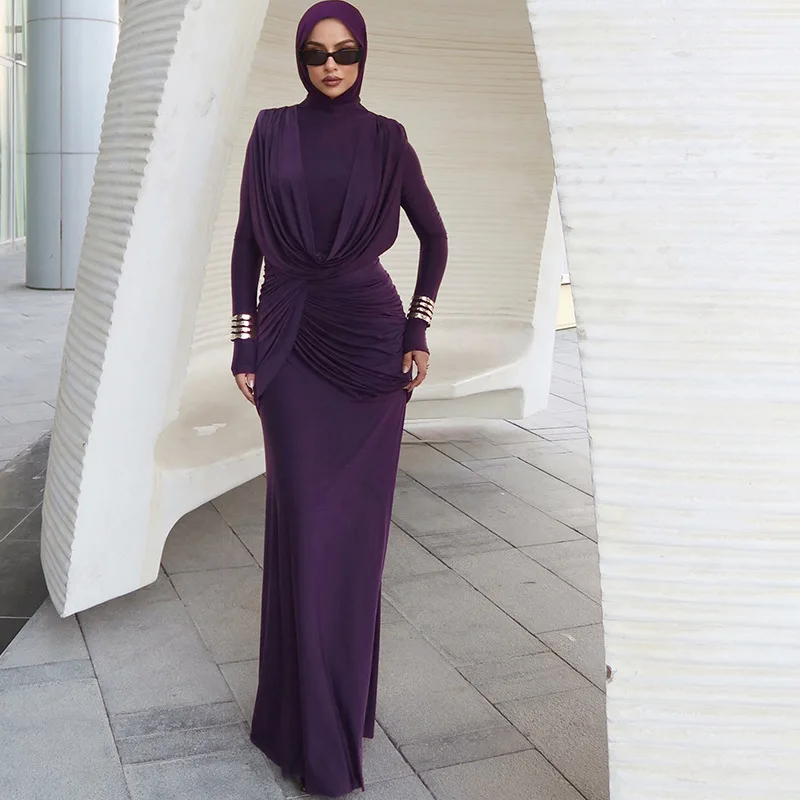 New Autumn. Fashion Women's Dress, Smart Fit, Half-high Necklace Solid Color. Irregular Design, Elegant And Stiglich Outfits