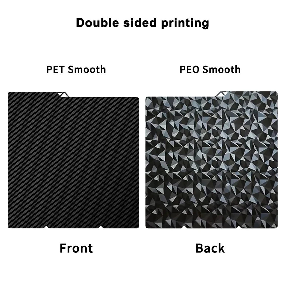 PEI-Strukturierte 264x276mm Bauplatte für Anycubic Kobra X, Kobra S1 Combo Federstahlplatte für Anycubic Kobra 4 3D-Drucker