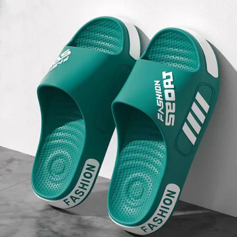 Summer Home Sandal Anti-Slip Indoor Casual Bathroom Shower Flip Flops EVA Slippers Men Women Outdoor Soft Thick Bottom Couple