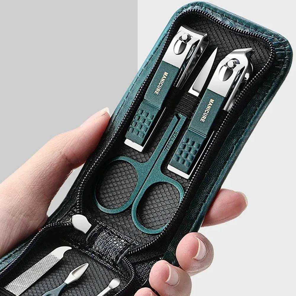 6 Piece Portable Nail Scissors Set Household High End Mens And Womens Special Nail Clippers Manicure Beauty Tools Household