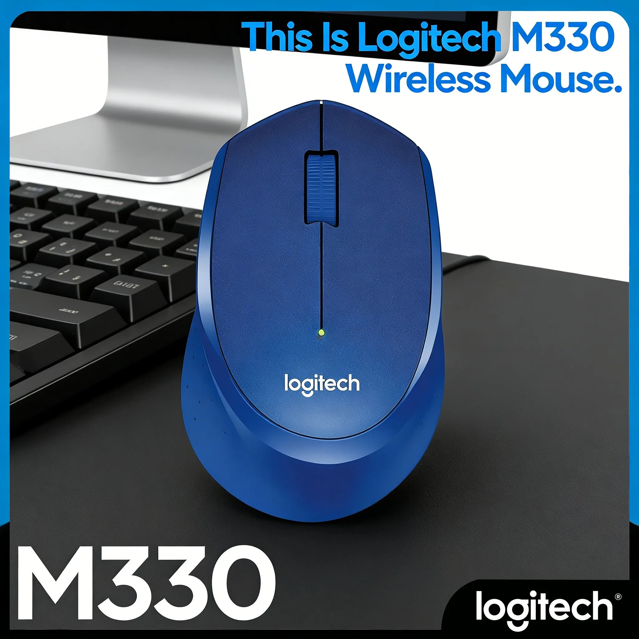 

Беспроводная мини-мышь M330, легкая, с 24-месячным сроком службы батареи