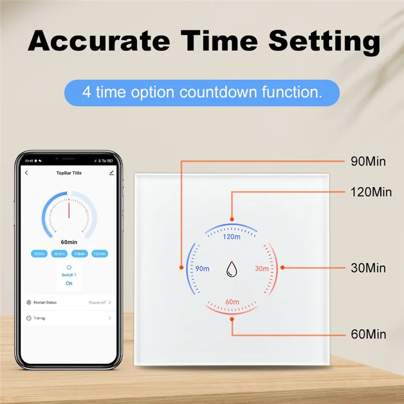 ABNO-Tuya الاتحاد الأوروبي واي فاي الذكية سخان المياه المرجل التبديل 40A 8000 واط الحياة الذكية App التحكم التبديل يعمل ل أليكسا جوجل المنزل