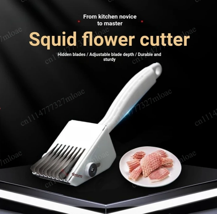 Multifunctional Squid Flower Cutter Retractable Flower Changing Engraving Tool Chicken Gizzard Waist Flower Knife Stainless