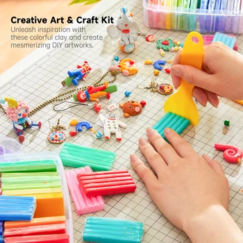Multicolor Oven Bake Polymer Clay Kit 1