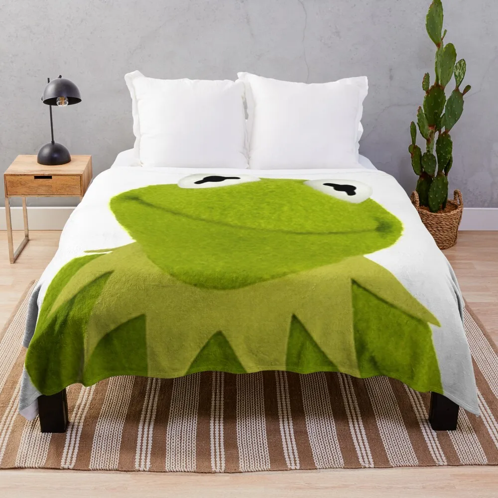 kermit the frog Throw Blanket Luxury Soft Blankets