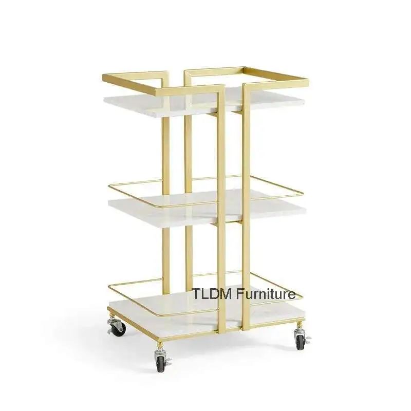 

Modern Iron Slate Salon Trolleys Nail Salon Beauty Salon Tool Trolley Cart Multi-layer Mobile Storage Shelf Salon Furniture