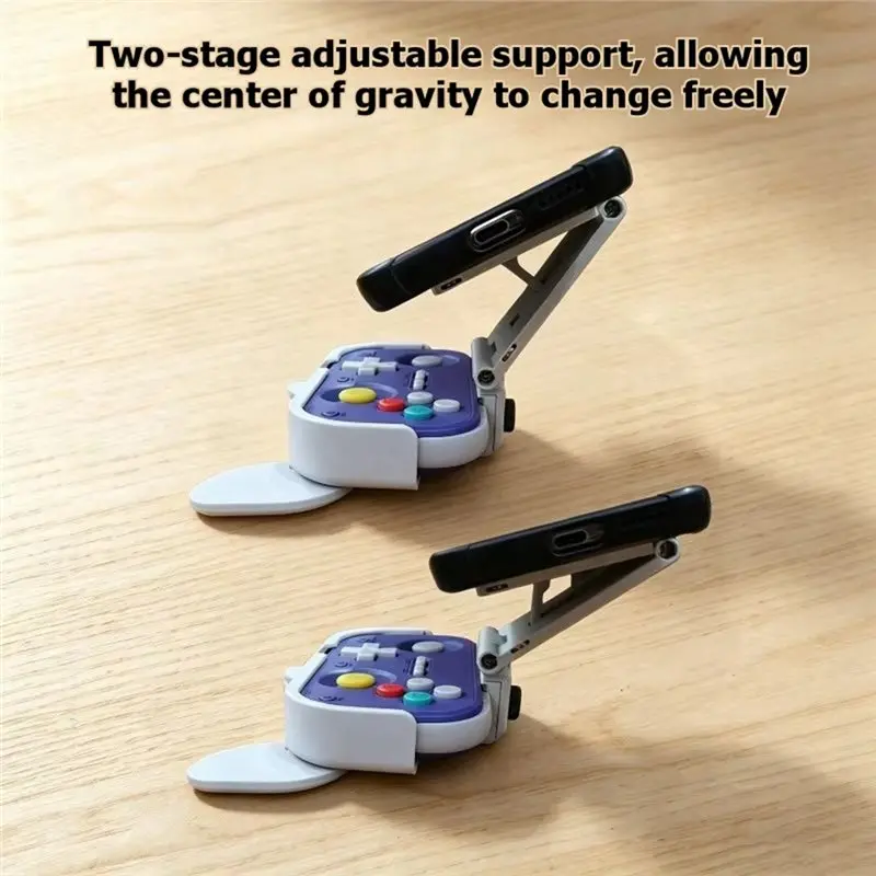 N75R-For IINE Pocket Game Controller Magnetic Grip Protective Shell Adjustable Angle Horizontal Vertical Screen Game Stand A