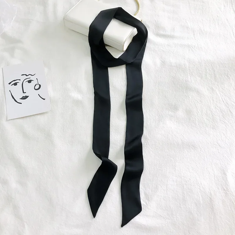 Women's Solid Color Headband Long Hair Scarf, Thin Wristband, Cute Neck Scarf, Women's 5*200CM Fashion Headband Wrap Scarf image 2