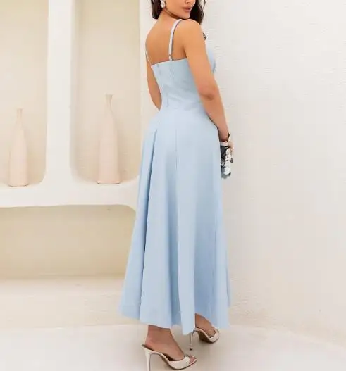 

Women's Dress Spring/summer 2025 Fashion Autumn New Solid Color Sleeveless Strapless Strapless Strap Backless Casual Dress