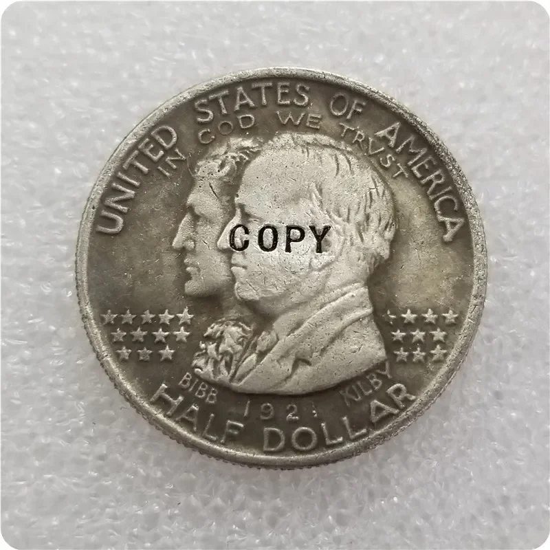 COPY REPLICA 1921 Alabama Commemorative Half Dollar COIN COPY Challenge Pocket Coins Christmas Gifts