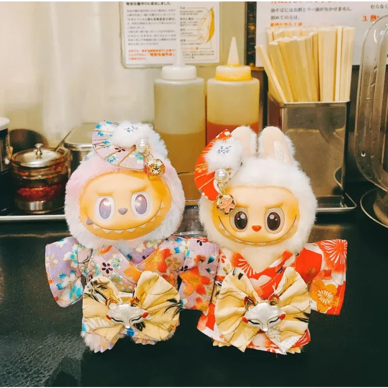 

Clothers For 17cm Labubu V1 V2 V3 Clothes Traditional kimono clothing Labubu Outfit Accessories Fashion Gift Labubu Roap