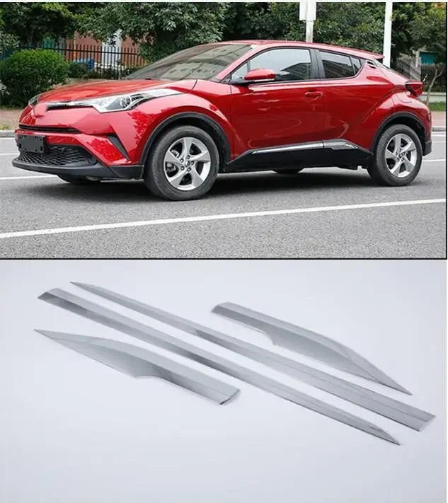 

Bright Style For Toyota C-HR CHR 2016 2017 ABS Side Door Body Lid Frame Cover Decoration Trim 4 Pcs / Set