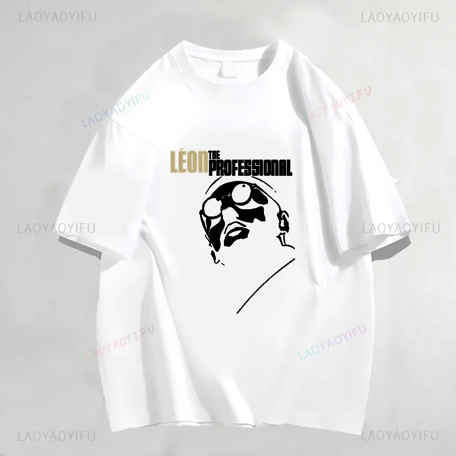 Leon The Professional Classic film Leon Matilda simple Comfortable Men's and women's short sleeve printed T-shirt