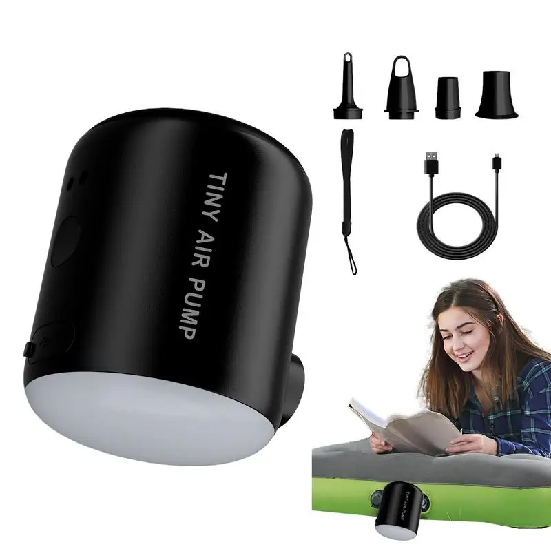 

Pool Float Pump Rechargeable Mattress Inflator With LED Light Outdoor Gear 2200mAh Inflation Blow Tool For Home Travel Camping