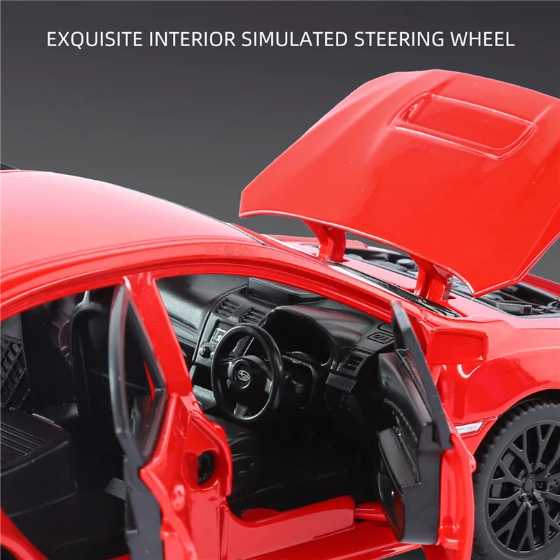 1:30 سوبارو امبريزا WRX STI سبيكة سيارة رياضية نموذج Diecasts المعادن سباق السيارات المركبات نموذج محاكاة ضوء الشمس الاطفال اللعب هدية #5