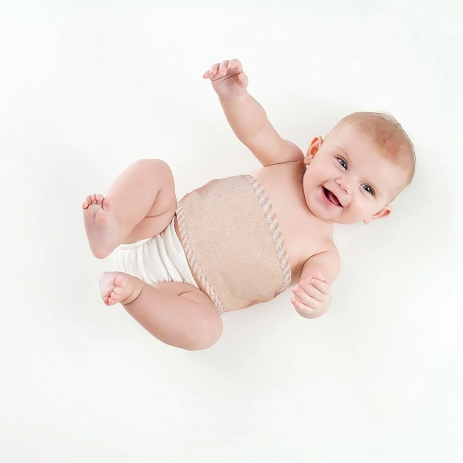 

4 шт. детских бандажей для живота, мягкие хлопковые дышащие комфортные защитные накладки для живота для младенцев