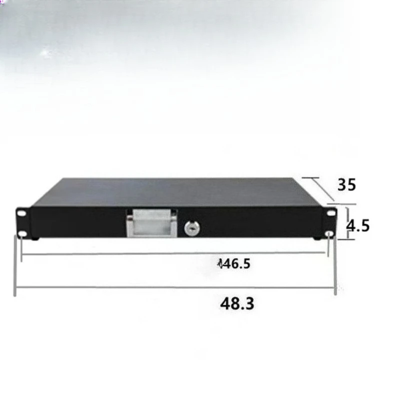 2U Engineering Computer Room Cabinet Drawer Network Rack Storage ABS Box