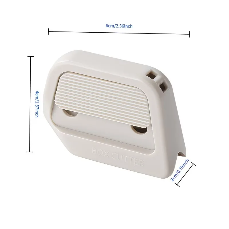 New Mini Automatic Retractable Box Cutter with Ceramic Magnetic Blade, Rustproof & Scratch Resistant, Non-Slip Ergonomic Grip