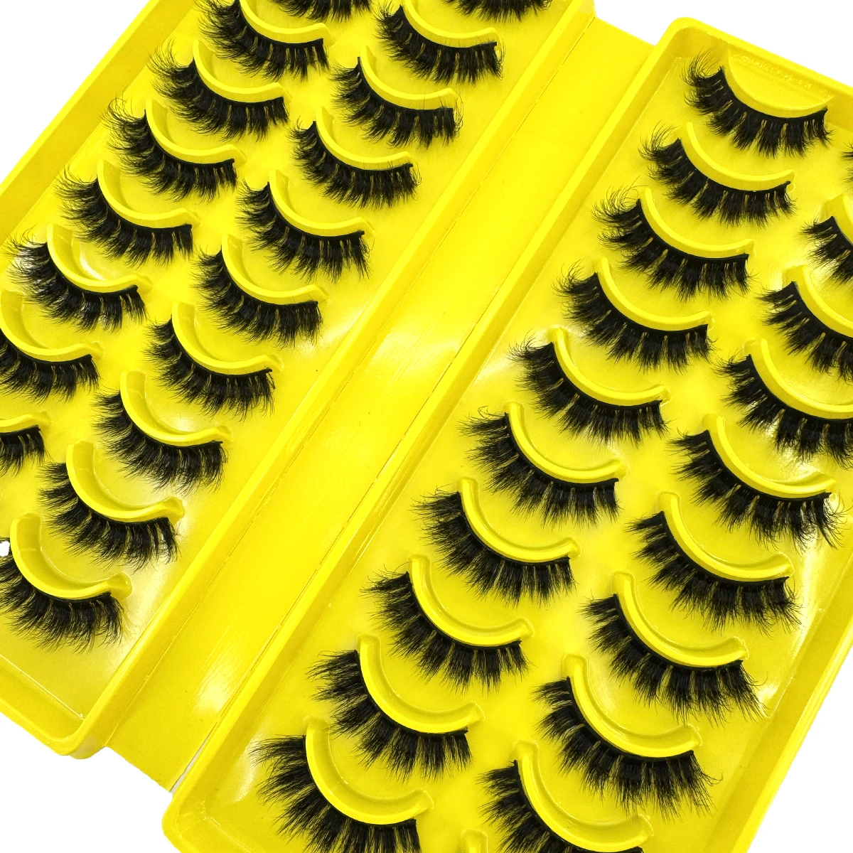 20ペアつけまつげ フェイクミンクまつげ 長持ち ふわふわミンクまつげ ドラマティックボリュームまつげ エクステンション 厚く長く