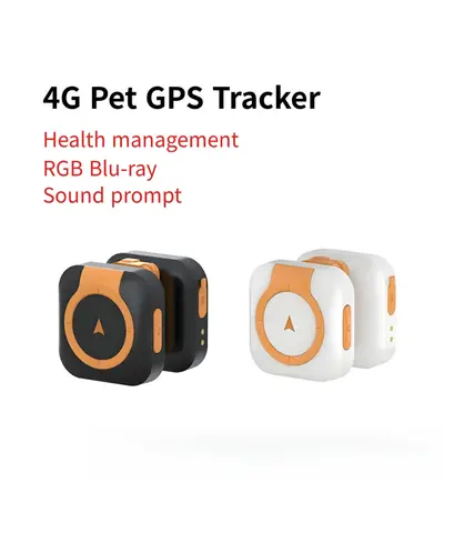 Smart 4G GPS Pet Tracker with Health Monitoring Temperature Heartbeat Dog Cat Anti Lost Electronic Fence Locator