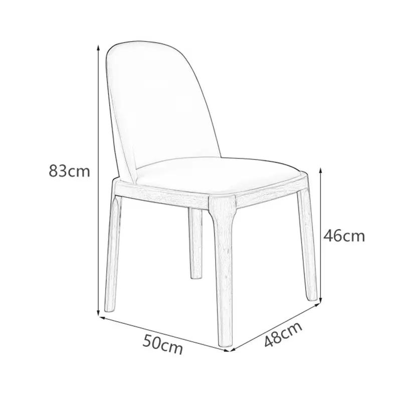 Comfortable Modern Dining Chairs Minimalist Ladder Back Nordic Hotel Chair Simple Aesthetic Sillas Para Comedor Home Furniture