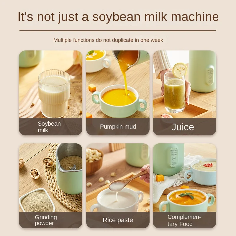 Mini cooking  Small home automatic portable wall breaking  automatic touch screen juicing and stirring soybean milk machine