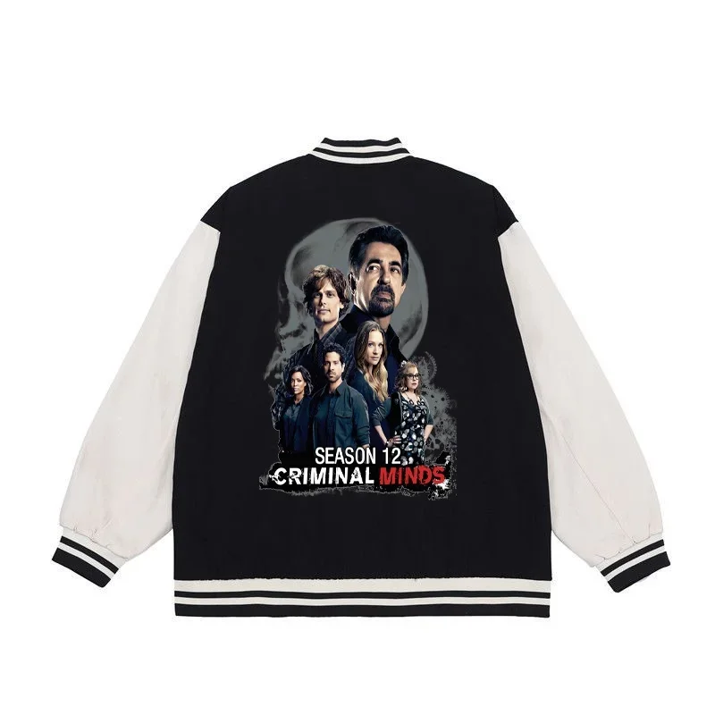 

2024 Hot Usa Tv Criminal Minds Cool Baseball Jacket Popular Soft Hoodie Sweatshirt Printed Hoodies Warm Winter Jacket Tops