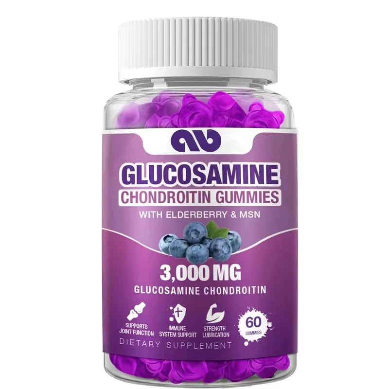 

3000mg Glucosamine Chondroitin Soft Candy - Enhancing Joint Health, Immune Support Supplement Soft Candy, 60 capsules