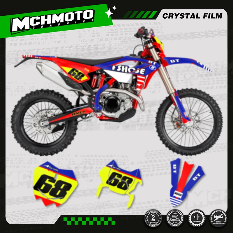 MCHMFG Motorcycle Team Motorcycle Decal Stickers For BETA RR ENDURO 2023-2025  2023 2024 2025 250 300 350 -001