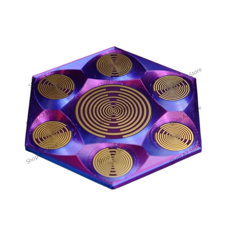 Polarizing disc desktop ornament Tesla electromagnetic shielding purification degaussing protective crystal charging