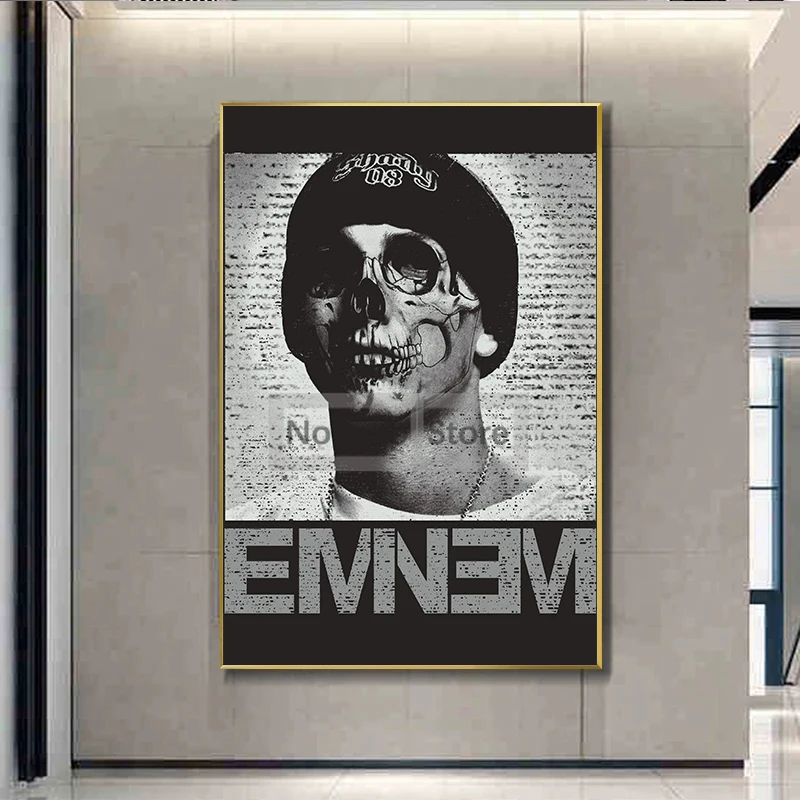 Eminem موسيقى الهيب هوب مغني الراب ألبوم صور غلاف ملصق ومطبوعات ، لوحة قماشية ، صور فنية جدارية ، ديكور غرفة المنزل