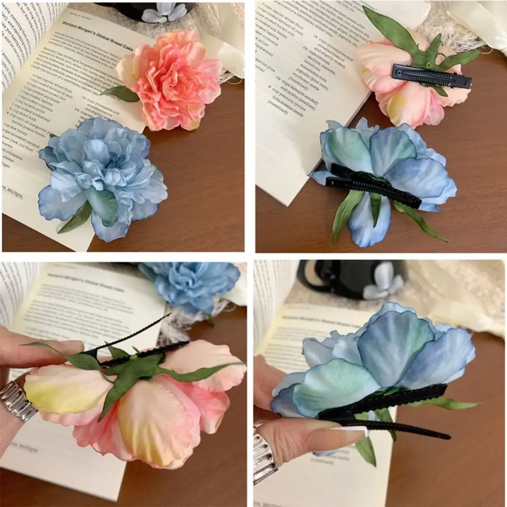 Cloth Simulation Flower Hair Clip Bohemian Style Korean Style Rose Hairpin Female Hair Accessories Barrettes Girl Hair Clip