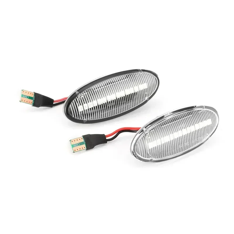 2x Led Dynamic Side Marker Lights Turn Signal Indicator Sequential Lamps Amber For Mercedes-Benz Smart Forfour W453 2014-2019