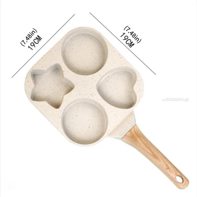 가스 및 유도 스토브를위한 긴 손잡이 아침 식사 알 쿠커가있는 27RB 프라이팬 긁힘 방지 기술 사용