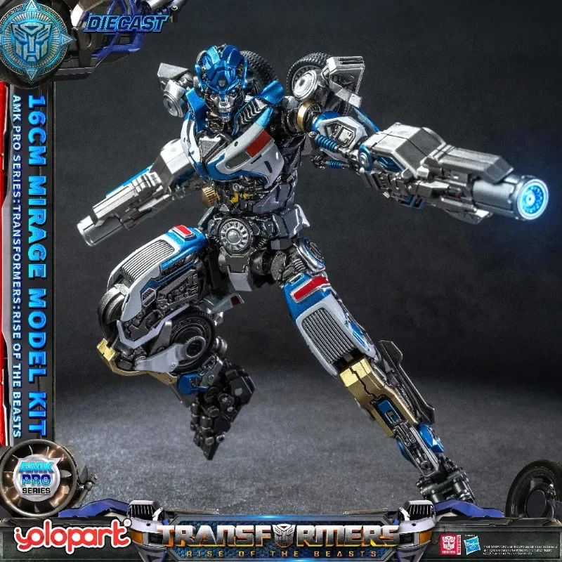 

In stock Transformation:Mirage Figures Toy:Rise of the Beasts AMK PRO Series 16cm Mirage Model Kit Toys Gifts For Boy Collection