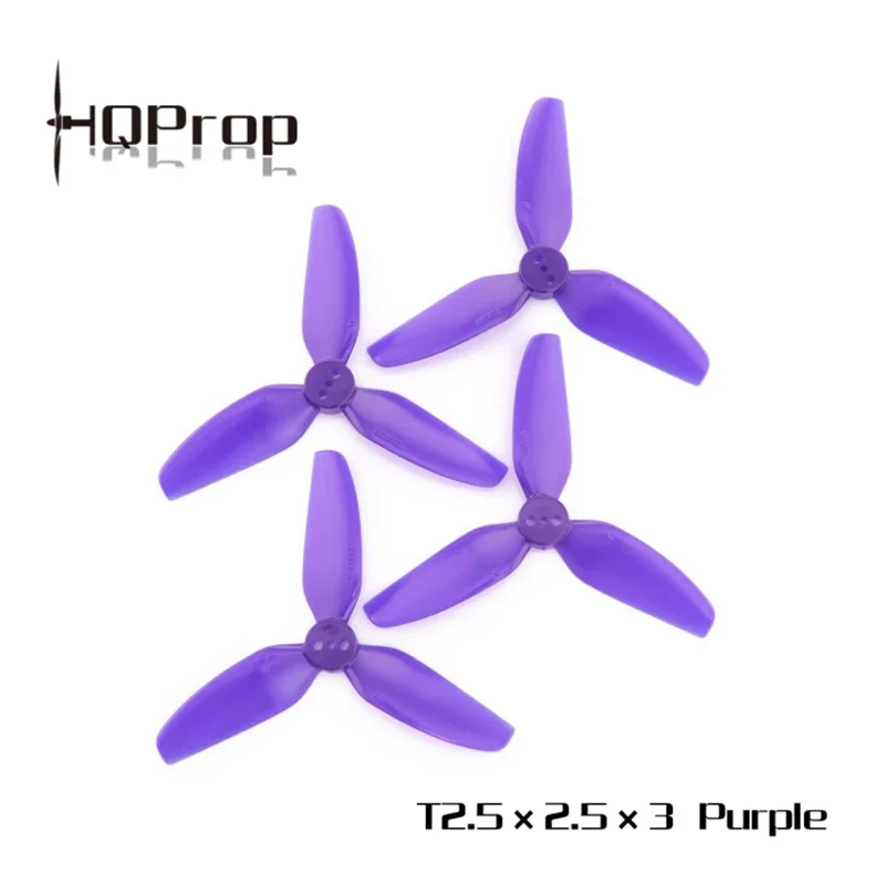 3-Blade Hélice PC para RC FPV Freestyle Cinewhoop Ducted Drones, DIY Peças, HQPROP T2.5X2.5X3 2525, 2.5 ", 10 Pares